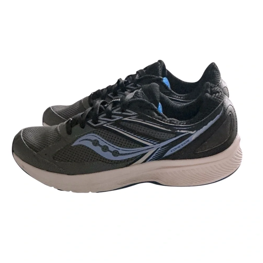 Saucony Cohesion 14 Black and Blue‎ Running Shoes size 9